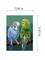 Needlepoint canvas for halfstitch without yarn Budgerigar 3578F